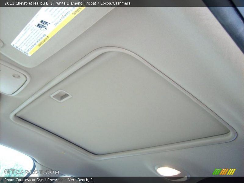 White Diamond Tricoat / Cocoa/Cashmere 2011 Chevrolet Malibu LTZ