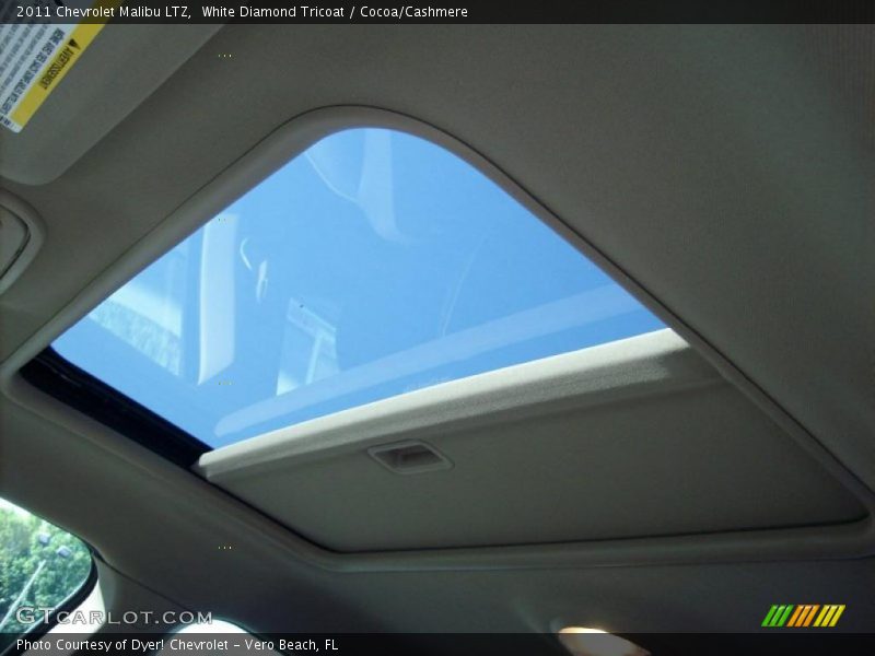 White Diamond Tricoat / Cocoa/Cashmere 2011 Chevrolet Malibu LTZ