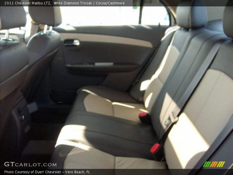 White Diamond Tricoat / Cocoa/Cashmere 2011 Chevrolet Malibu LTZ