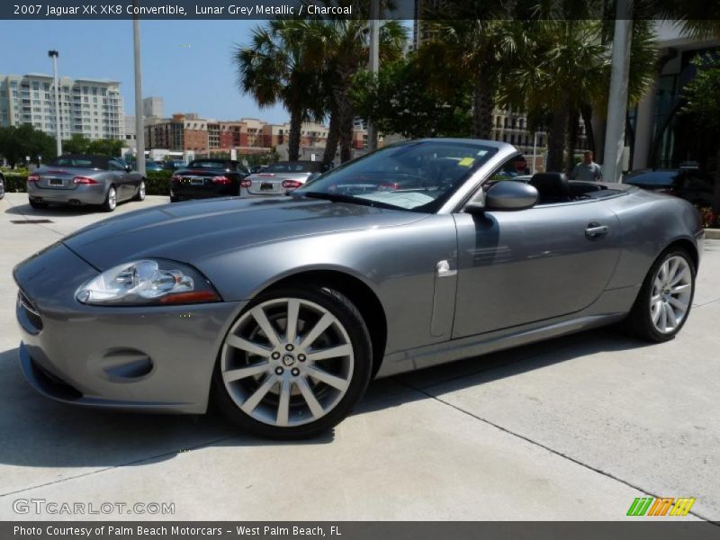 Lunar Grey Metallic / Charcoal 2007 Jaguar XK XK8 Convertible