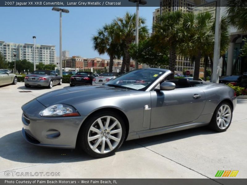 Lunar Grey Metallic / Charcoal 2007 Jaguar XK XK8 Convertible