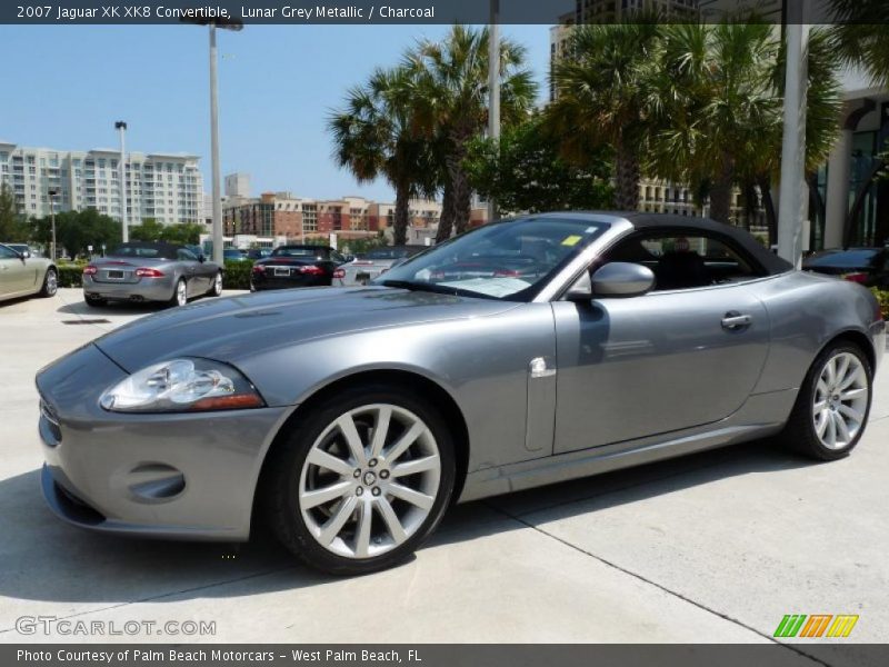 Lunar Grey Metallic / Charcoal 2007 Jaguar XK XK8 Convertible