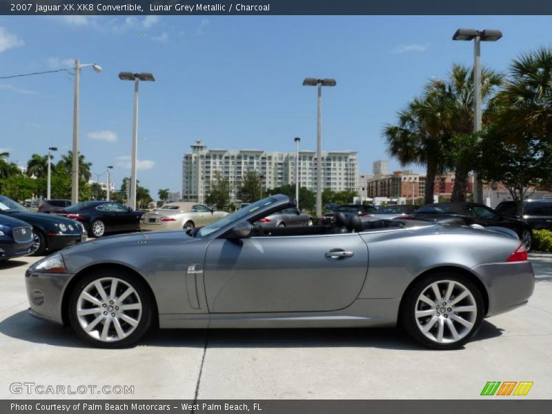 Lunar Grey Metallic / Charcoal 2007 Jaguar XK XK8 Convertible