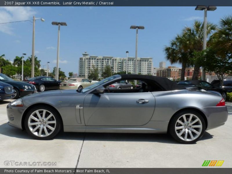 Lunar Grey Metallic / Charcoal 2007 Jaguar XK XK8 Convertible