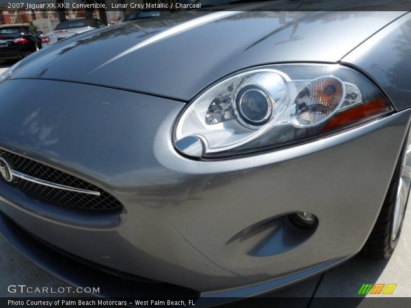 Lunar Grey Metallic / Charcoal 2007 Jaguar XK XK8 Convertible