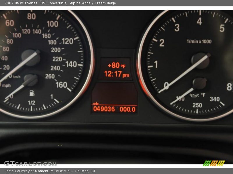 Alpine White / Cream Beige 2007 BMW 3 Series 335i Convertible