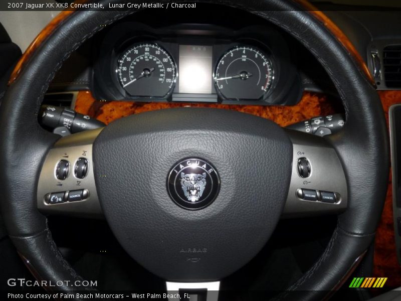 Lunar Grey Metallic / Charcoal 2007 Jaguar XK XK8 Convertible