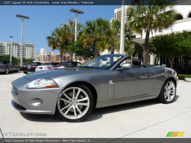 Lunar Grey Metallic / Charcoal 2007 Jaguar XK XK8 Convertible