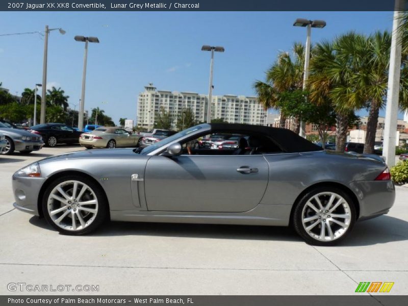 Lunar Grey Metallic / Charcoal 2007 Jaguar XK XK8 Convertible