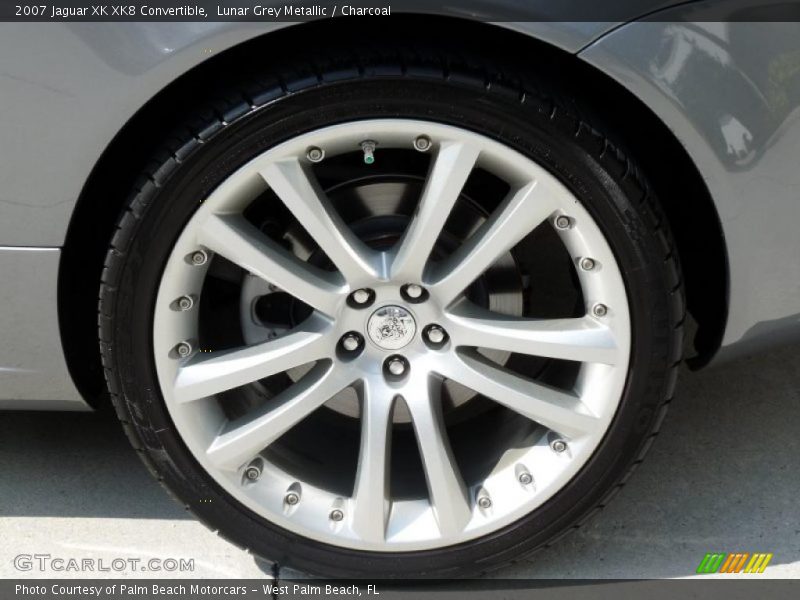 Lunar Grey Metallic / Charcoal 2007 Jaguar XK XK8 Convertible
