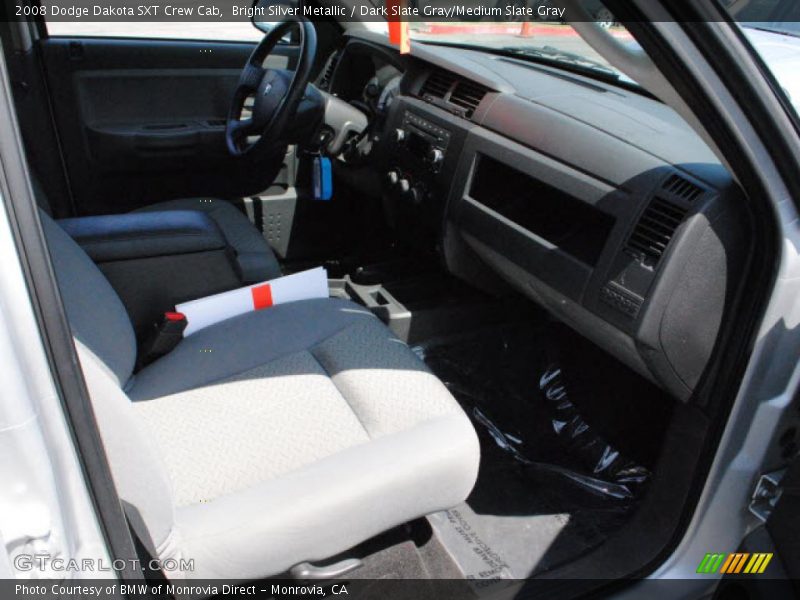 Bright Silver Metallic / Dark Slate Gray/Medium Slate Gray 2008 Dodge Dakota SXT Crew Cab