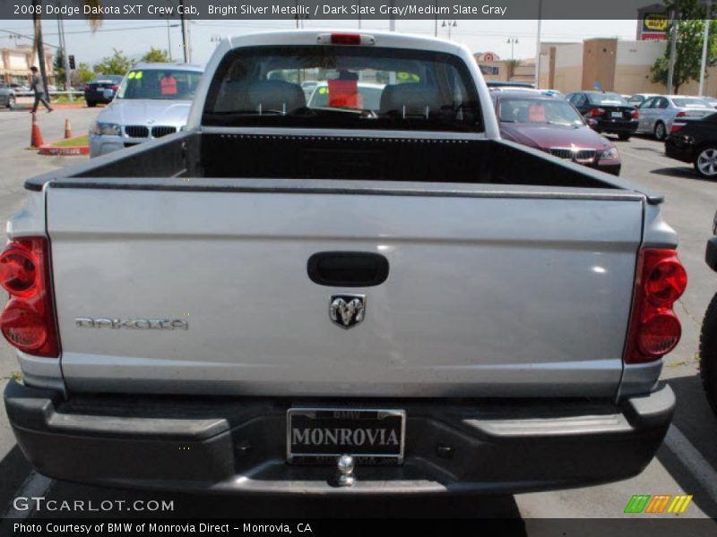 Bright Silver Metallic / Dark Slate Gray/Medium Slate Gray 2008 Dodge Dakota SXT Crew Cab