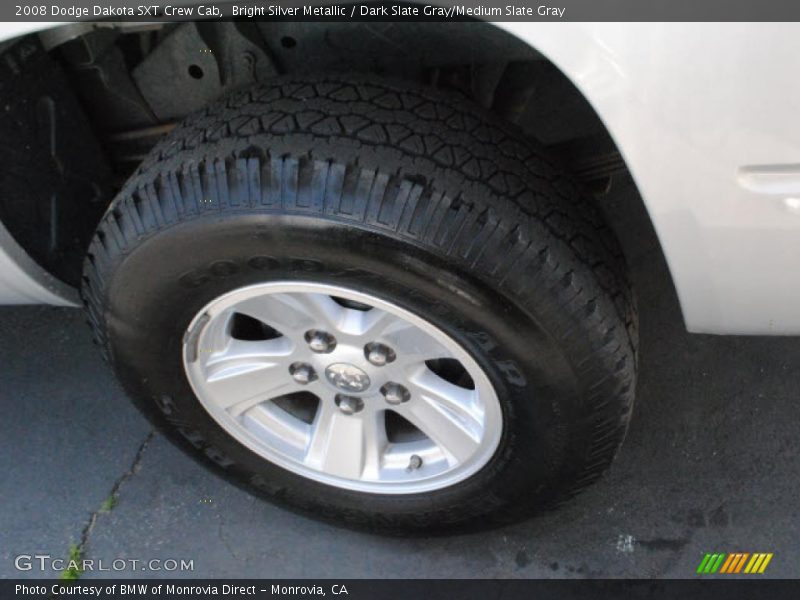 Bright Silver Metallic / Dark Slate Gray/Medium Slate Gray 2008 Dodge Dakota SXT Crew Cab