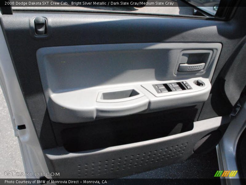 Bright Silver Metallic / Dark Slate Gray/Medium Slate Gray 2008 Dodge Dakota SXT Crew Cab