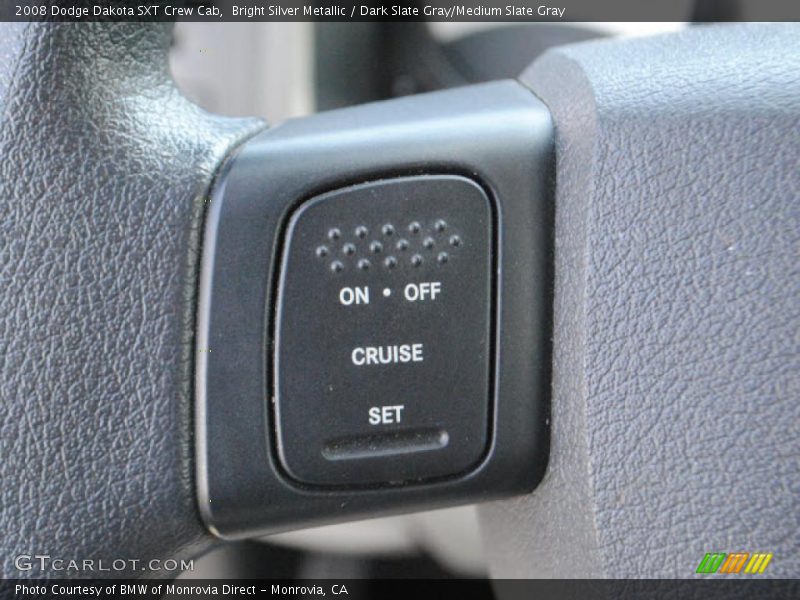 Bright Silver Metallic / Dark Slate Gray/Medium Slate Gray 2008 Dodge Dakota SXT Crew Cab