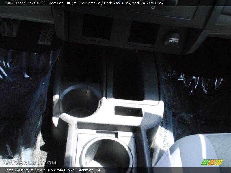 Bright Silver Metallic / Dark Slate Gray/Medium Slate Gray 2008 Dodge Dakota SXT Crew Cab