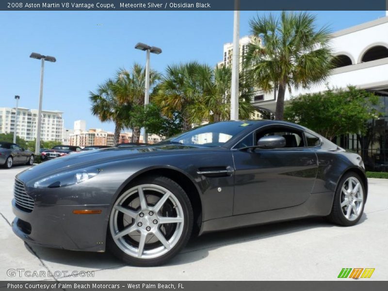 Meteorite Silver / Obsidian Black 2008 Aston Martin V8 Vantage Coupe