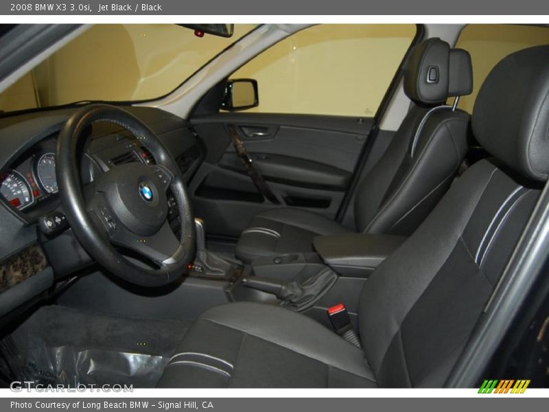 Jet Black / Black 2008 BMW X3 3.0si