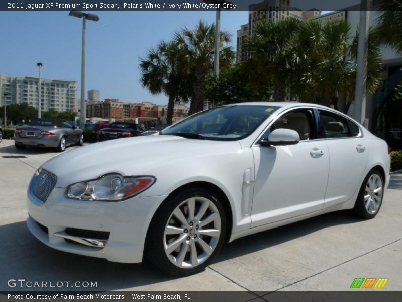 Polaris White / Ivory White/Oyster Grey 2011 Jaguar XF Premium Sport Sedan