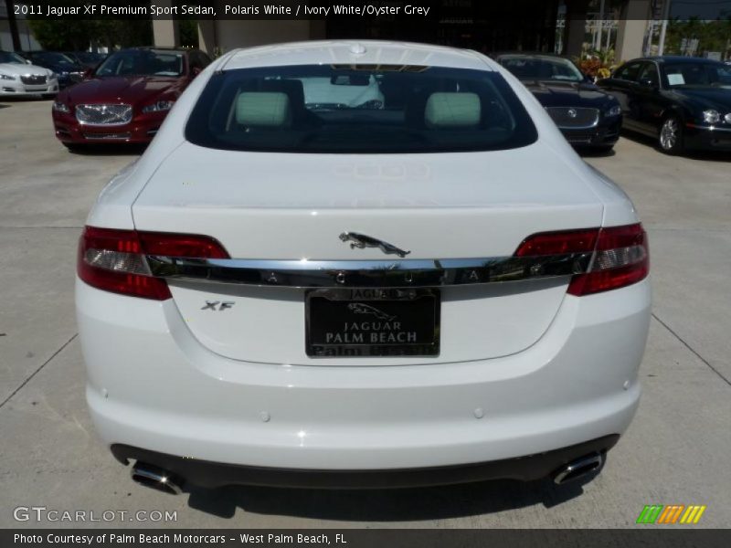 Polaris White / Ivory White/Oyster Grey 2011 Jaguar XF Premium Sport Sedan