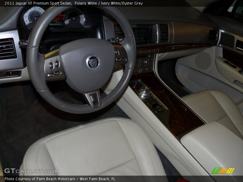 Polaris White / Ivory White/Oyster Grey 2011 Jaguar XF Premium Sport Sedan