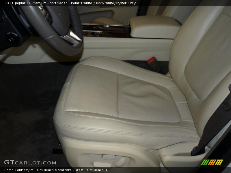 Polaris White / Ivory White/Oyster Grey 2011 Jaguar XF Premium Sport Sedan