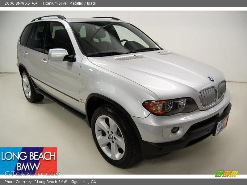Titanium Silver Metallic / Black 2006 BMW X5 4.4i