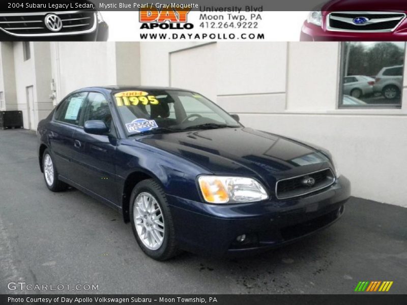 Mystic Blue Pearl / Gray Moquette 2004 Subaru Legacy L Sedan