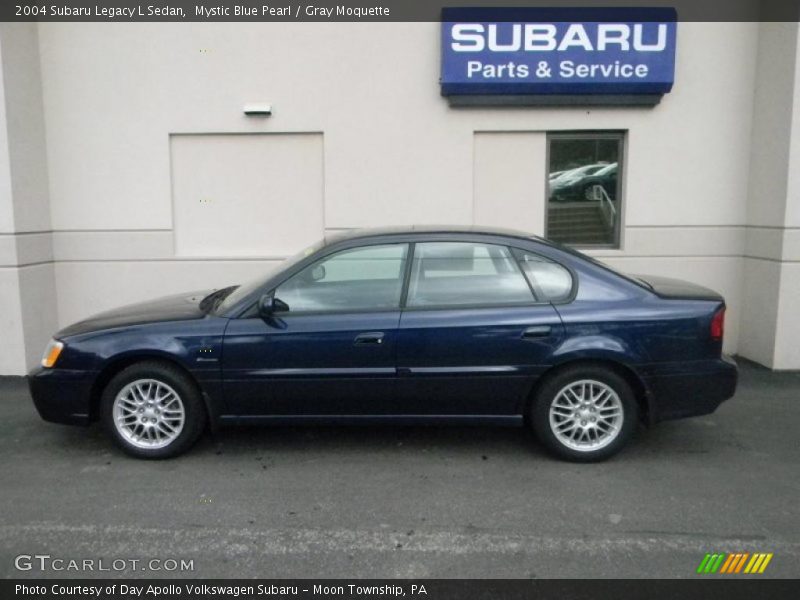 Mystic Blue Pearl / Gray Moquette 2004 Subaru Legacy L Sedan