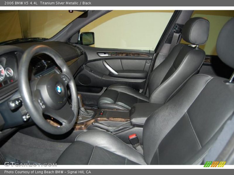 Titanium Silver Metallic / Black 2006 BMW X5 4.4i