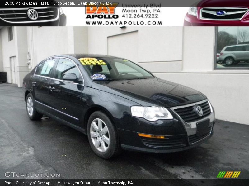 Deep Black / Black 2008 Volkswagen Passat Turbo Sedan