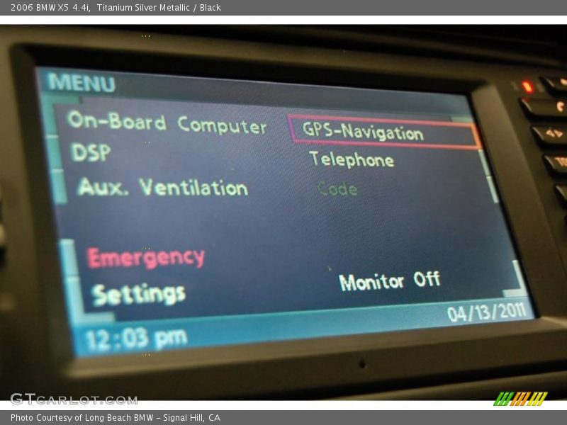 Titanium Silver Metallic / Black 2006 BMW X5 4.4i