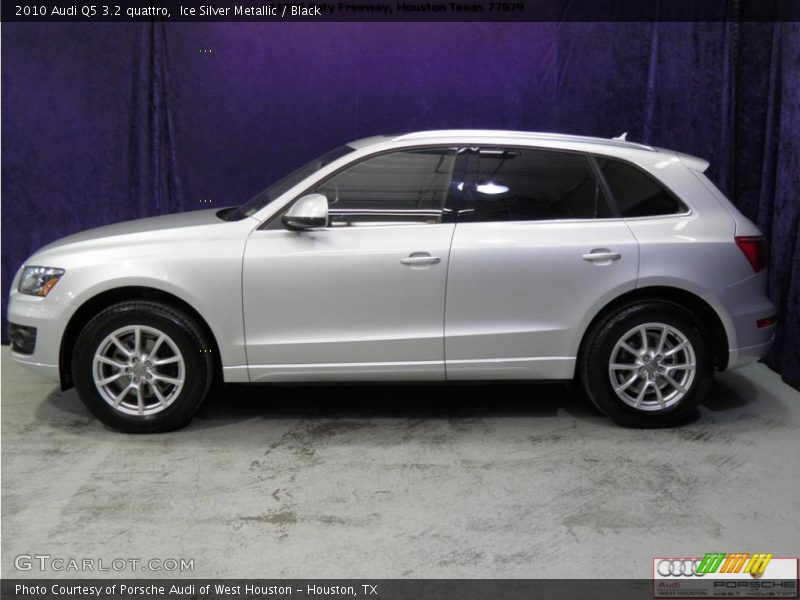 Ice Silver Metallic / Black 2010 Audi Q5 3.2 quattro