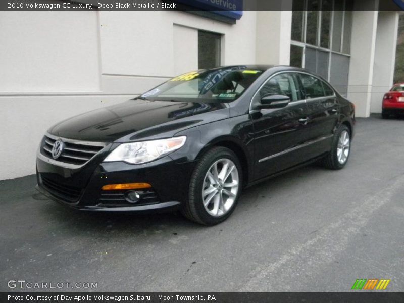 Deep Black Metallic / Black 2010 Volkswagen CC Luxury