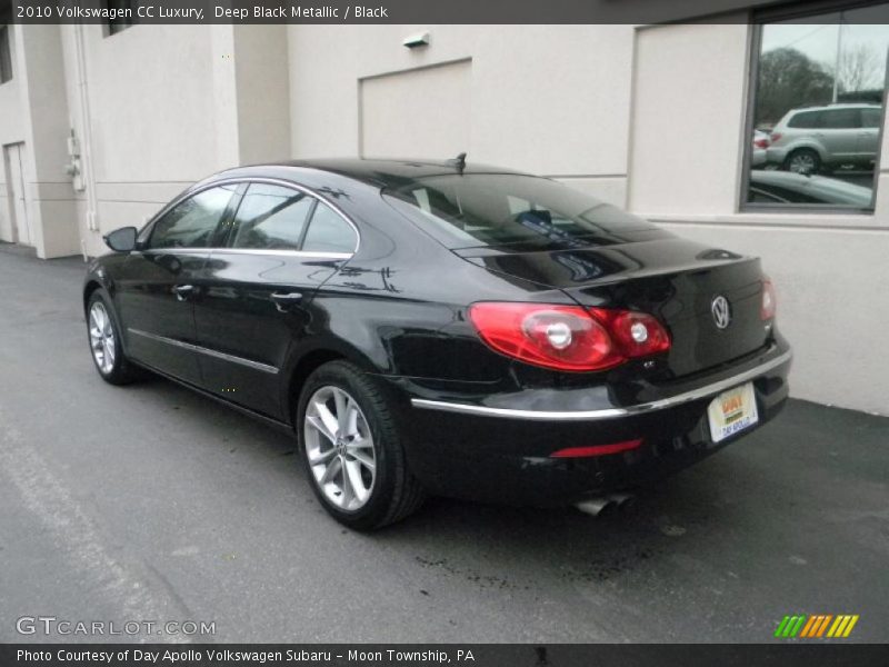 Deep Black Metallic / Black 2010 Volkswagen CC Luxury