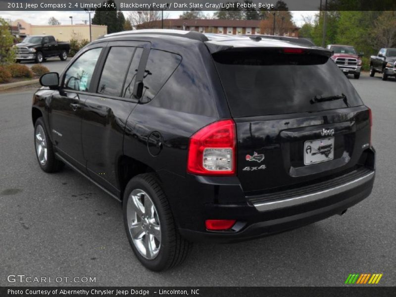 Blackberry Pearl / Dark Slate Gray/Light Pebble Beige 2011 Jeep Compass 2.4 Limited 4x4