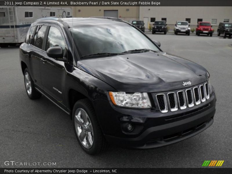 Blackberry Pearl / Dark Slate Gray/Light Pebble Beige 2011 Jeep Compass 2.4 Limited 4x4