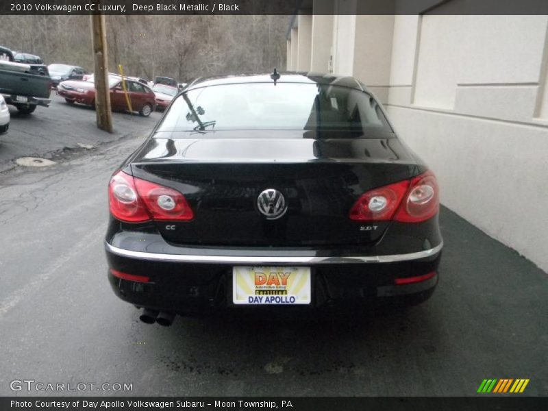 Deep Black Metallic / Black 2010 Volkswagen CC Luxury
