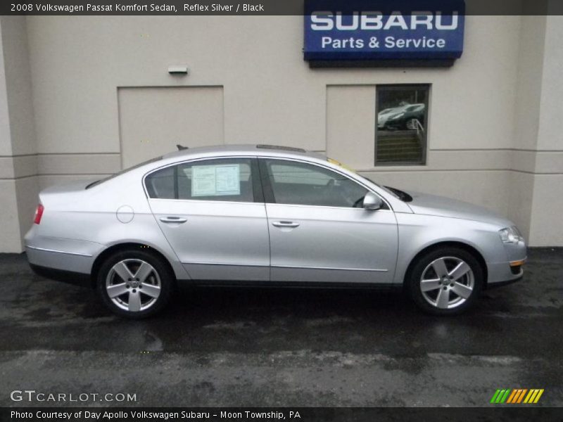 Reflex Silver / Black 2008 Volkswagen Passat Komfort Sedan