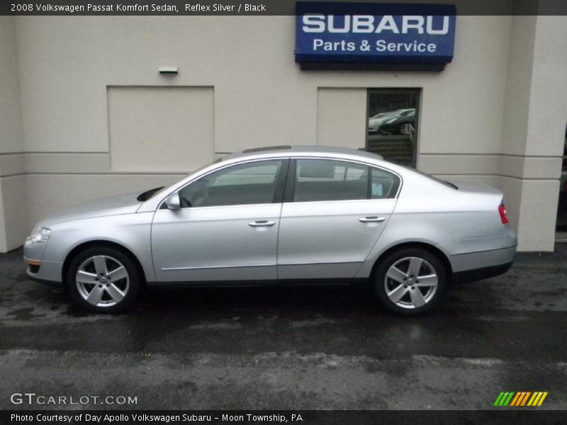 Reflex Silver / Black 2008 Volkswagen Passat Komfort Sedan