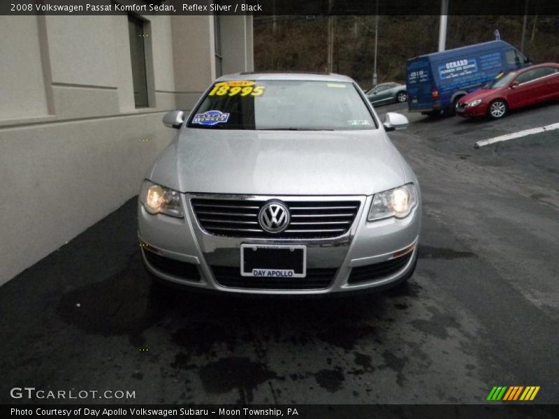 Reflex Silver / Black 2008 Volkswagen Passat Komfort Sedan