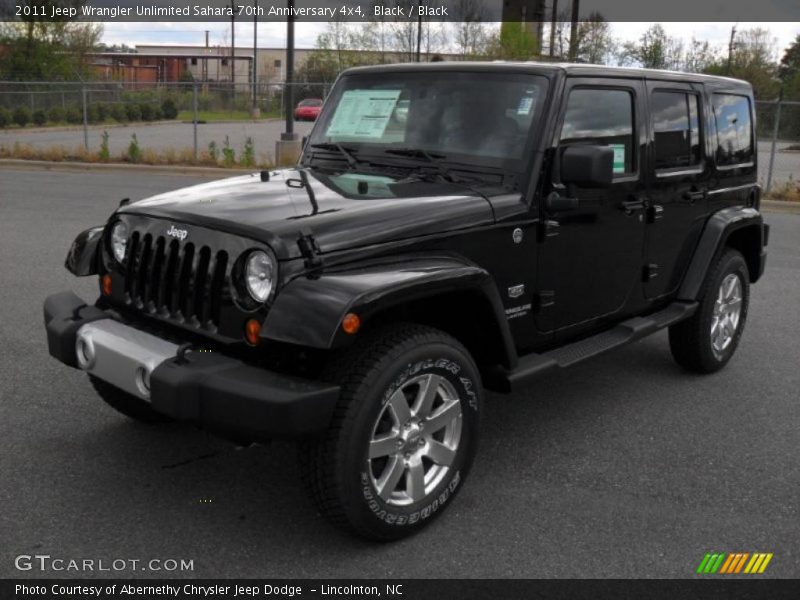 Black / Black 2011 Jeep Wrangler Unlimited Sahara 70th Anniversary 4x4