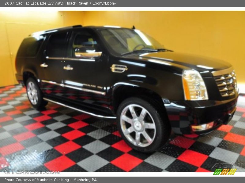 Black Raven / Ebony/Ebony 2007 Cadillac Escalade ESV AWD