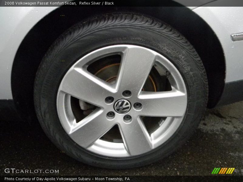 Reflex Silver / Black 2008 Volkswagen Passat Komfort Sedan