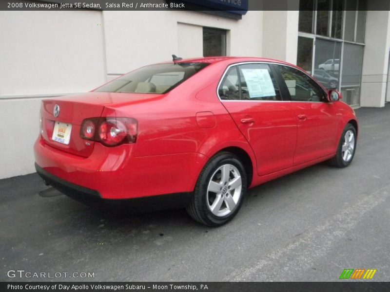 Salsa Red / Anthracite Black 2008 Volkswagen Jetta SE Sedan