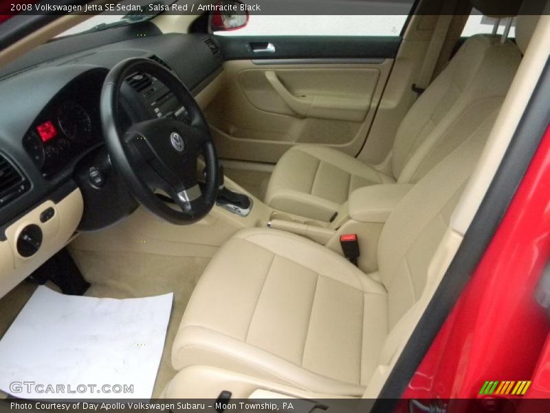 Salsa Red / Anthracite Black 2008 Volkswagen Jetta SE Sedan