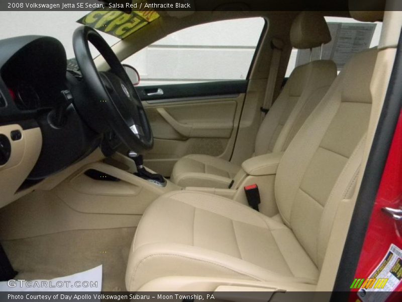 Salsa Red / Anthracite Black 2008 Volkswagen Jetta SE Sedan