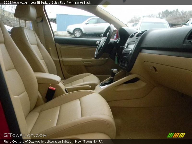 Salsa Red / Anthracite Black 2008 Volkswagen Jetta SE Sedan
