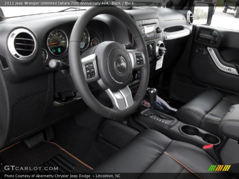  2011 Wrangler Unlimited Sahara 70th Anniversary 4x4 Black Interior