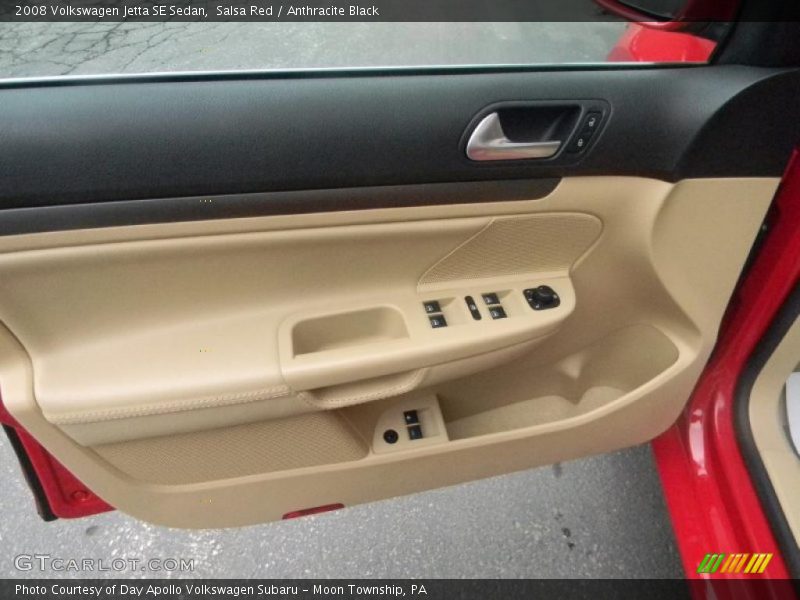 Salsa Red / Anthracite Black 2008 Volkswagen Jetta SE Sedan